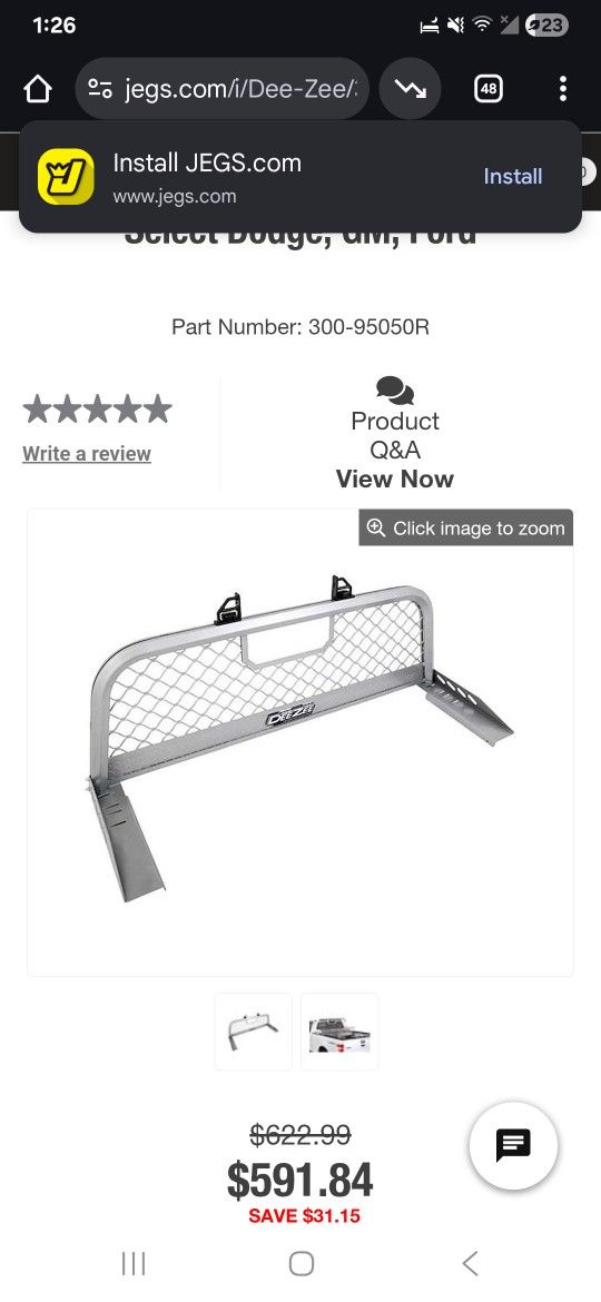 Deezee Headrack Rack For 05 Ford F350 Sd