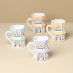Lenox Spice Village Coffee Mugs - “Cafe” Set of 4 - 2026 - New in Box!