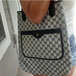 Authentic Vintage Gucci GG Monogram Supreme Sherry Web Ophidia Shopper Tote Bag