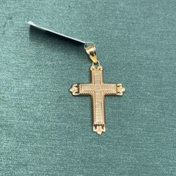Gold Cross Pendant 14k