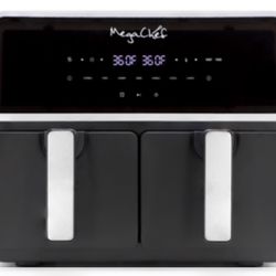 MegaChef Dual 9-Liter Dual Zone Electric Air Fryer
