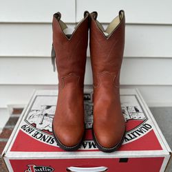 Justin Men's Cowboy Boots Size 10 D Tobias Classic Dress Brown Boots Style 3000