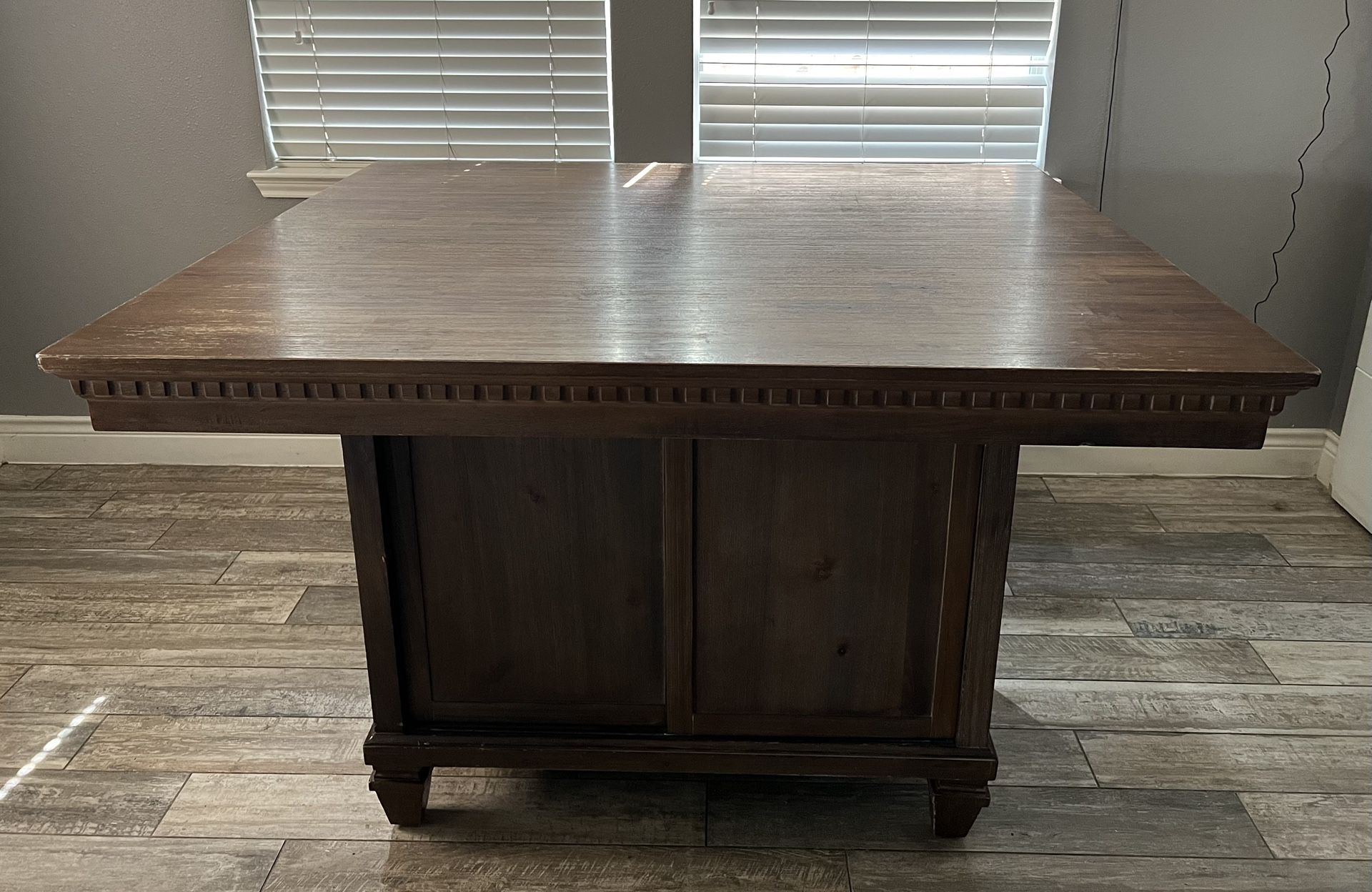 Dining Set With Wine Storage & Cabinet As Base - Cash & Pick Up Only - OBO