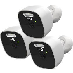 Chamberlain myQ Outdoor Battery Camera | 2K Camera, Color Night Vision, Spotlight, Motion Alerts, Live View with Two-Way Talk, Wireless, Weather-Resis