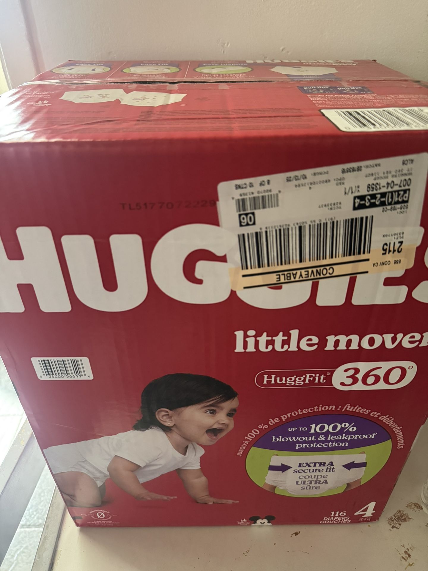 Huggies Little Movers Huggfit 360 Size 4