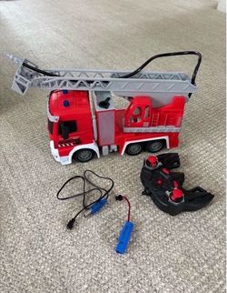 Remote control Fire Truck Toy w/ Remote && Rechargeable Battery”’’.
