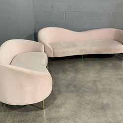 Beautiful velvet sofas