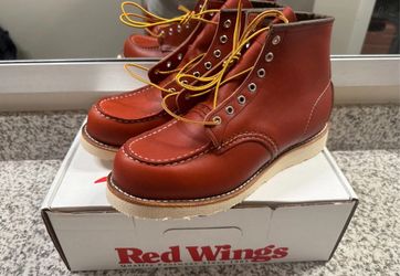 Men's Red Wing Six-Inch Classic Moc Boot in Oro Russet Leather / Size 10