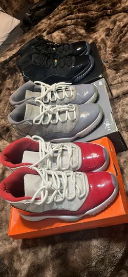 Air Jordan Retro 11’s (Cherry Red 11’s, Cool Grey 11’s, Gamma Blue 11’s)