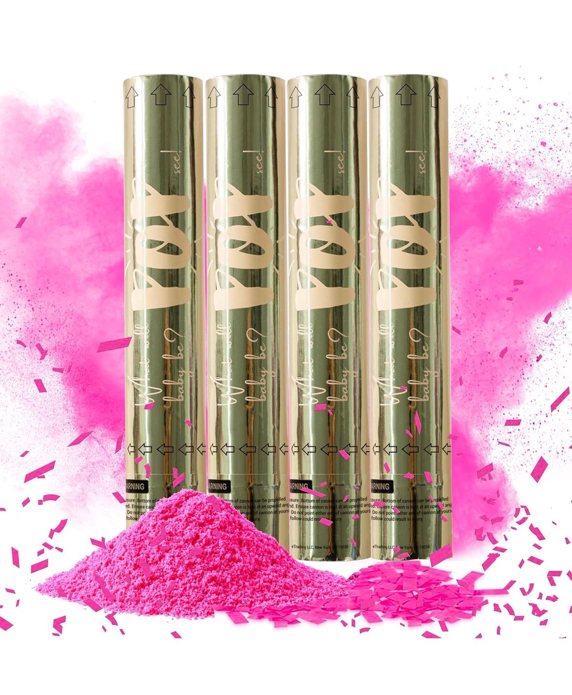 Pink Popers, Gender Reveal Confetty Cannon