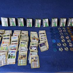 Pokemon Online, Trainer Holo And Reverse, Energy Cards , Coins, Dices, Damage Coins,  And  Pokémon Binder