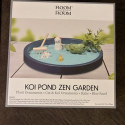 Brand New Koi Pong Zen Garden Cat Koi Sand Plants