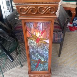 Dragonfly 10 in.Marble Pedestal

