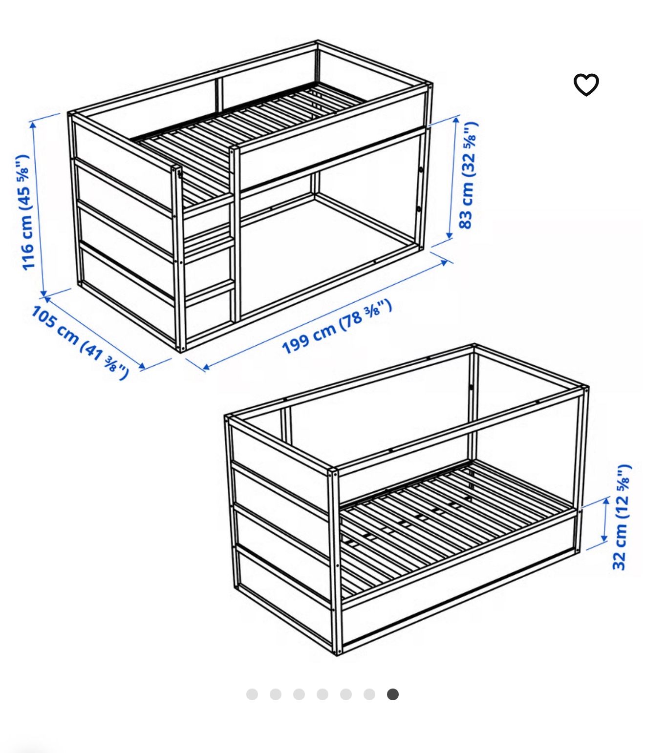 IKEA 2 Bunk KURA twin Beds
