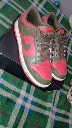 Nike Dunk Low Retro Cargo Khaki Mystic Red Freddy Krueger