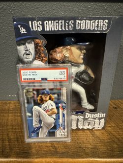 Dodgers Baseball Card & Bobble head 