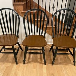 Set of 3 Kitchen, Dining Room Chairs 