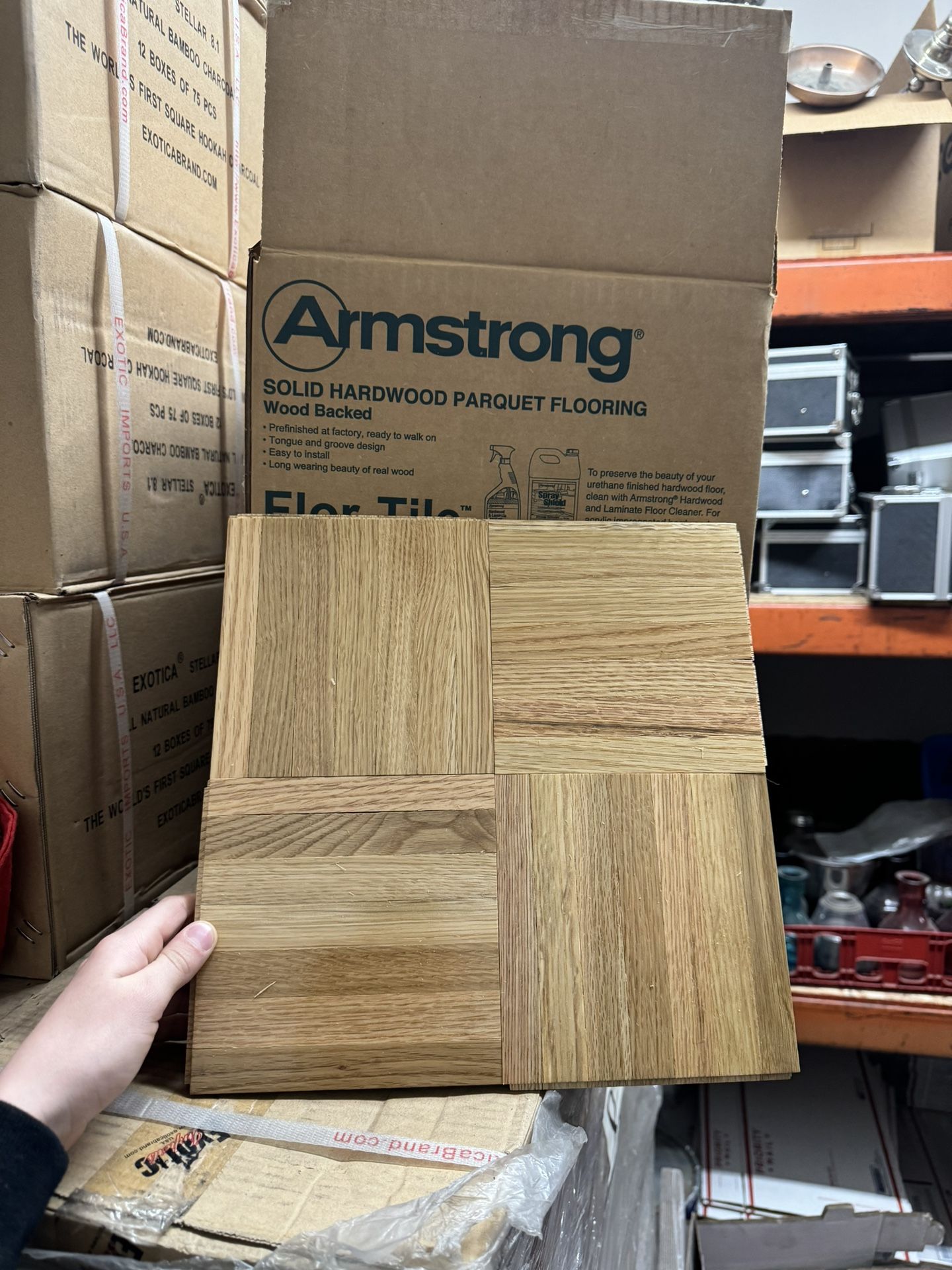 Armstrong Solid Hardwood Parquet Flooring Wood Backed
