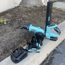 21 Volt Rechargeable Leaf Blower With Battery And Charger 