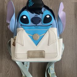 Authentic Loungefly Disney Elvis Stitch Mini Backpack Retired Great Condition