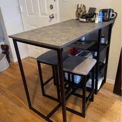 2 person counter height dinning table