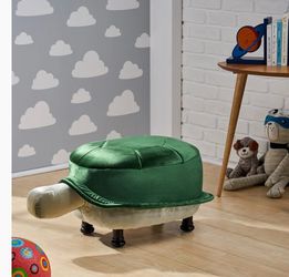 Green Velvet Turtle Ottoman - Noble Home
