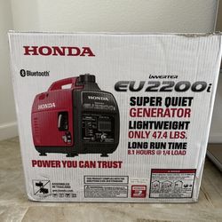 Honda EU2200i Super Quiet Gasoline Powered Inverter Generator 