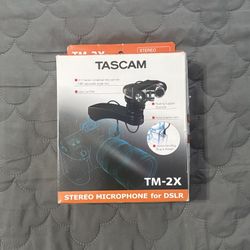 Tascam TM-2X Stereo X-Y Microphone For DSLR Cameras, Black