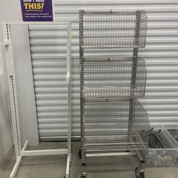 2 portable Shelves With A Hangers 