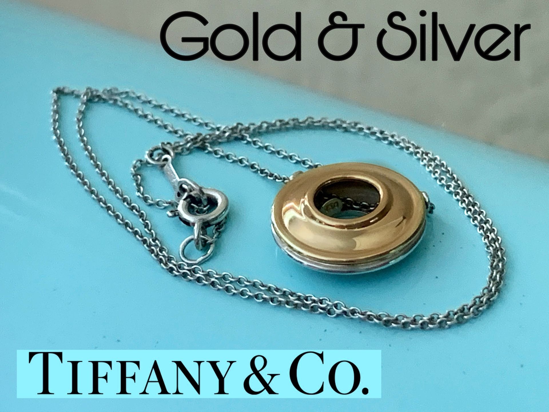 BEST OFFER New Tiffany & Co. gold and silver necklace/pendant Paloma Picasso
