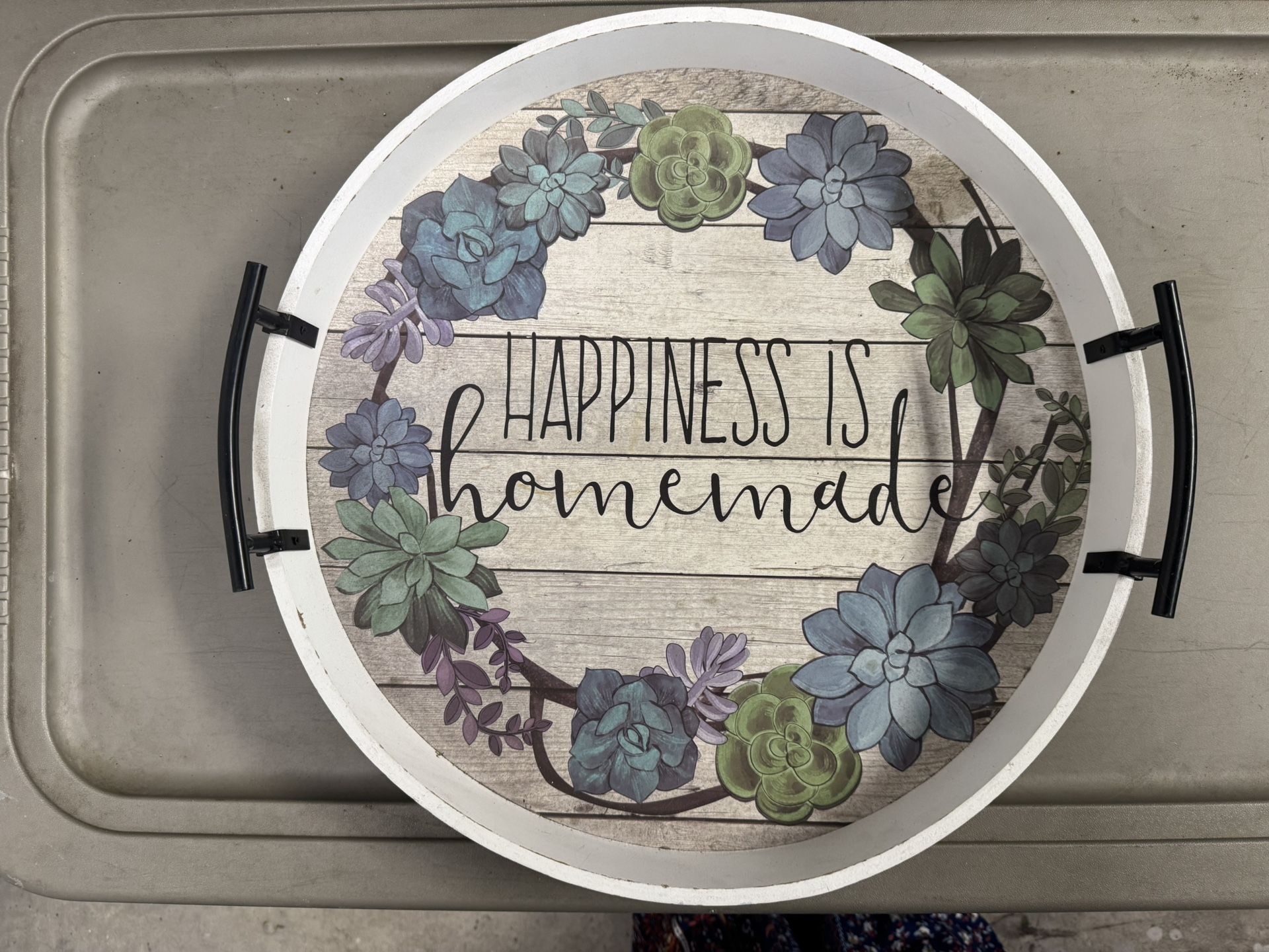 Decorative Tray with Handles