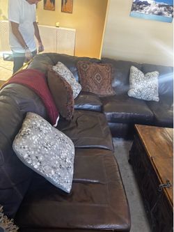 Leather couch