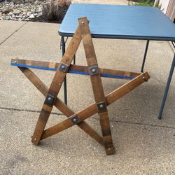 Thin Blue Line Wine Barrel Star