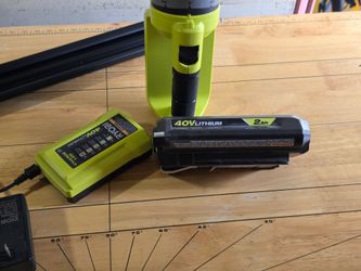40 volt hedge trimmer with battery and charger