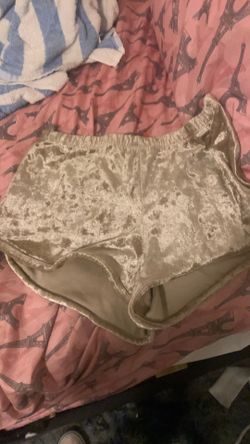 Gold booty shorts
