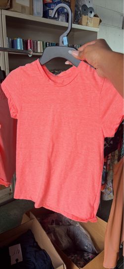 Kids Coral Pink Short Sleeve T-Shirt