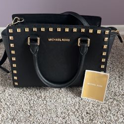 Michael Kors Selma Studded Satchel Bag