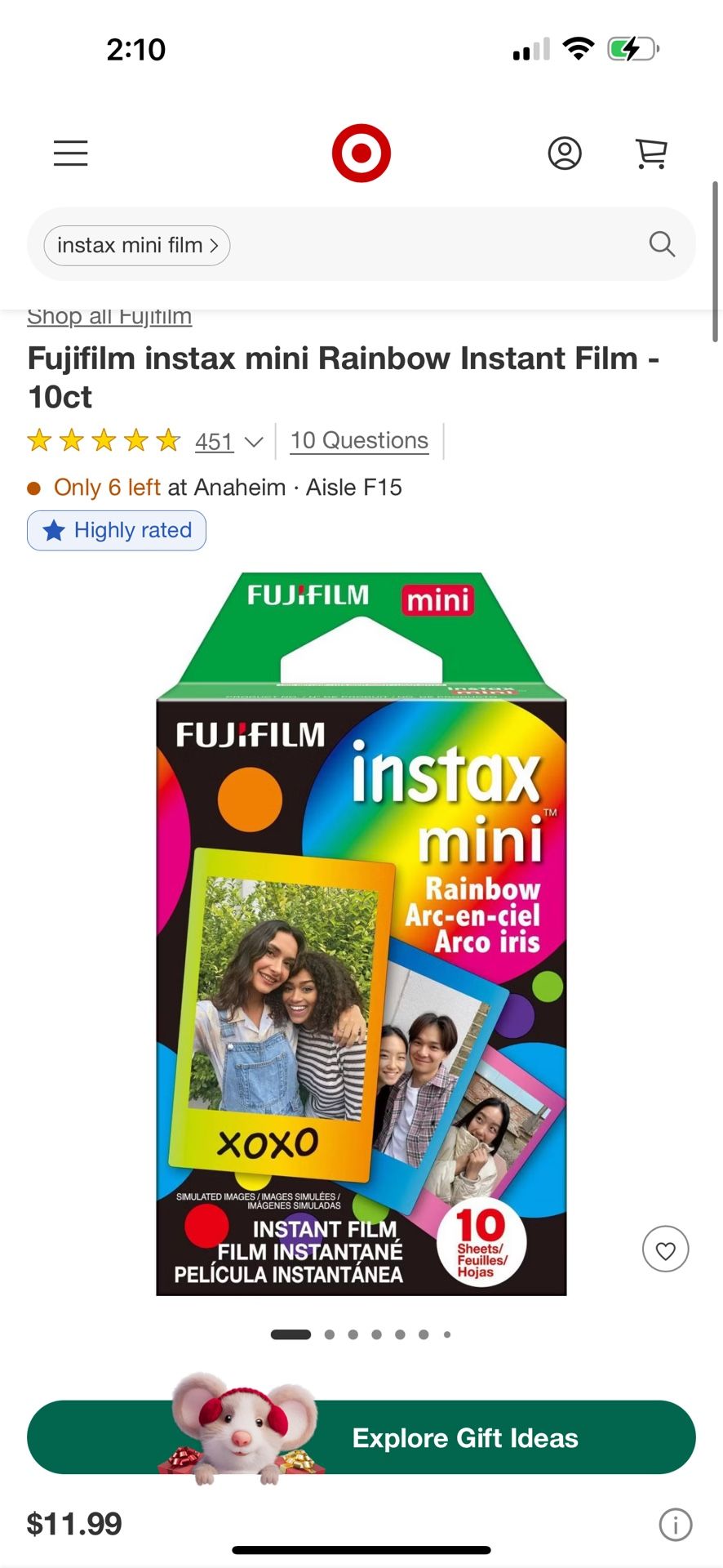 Instax Film Box