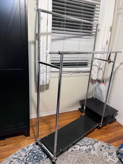 Double Bar Clothing Garment Rack