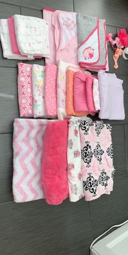 Babygirl blankets and towels