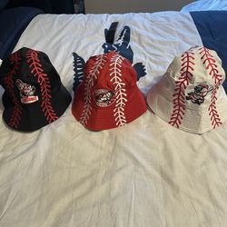 Cincinnati Reds Bucket hats (3) different colors 