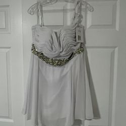 White JVN Cocktail Dress