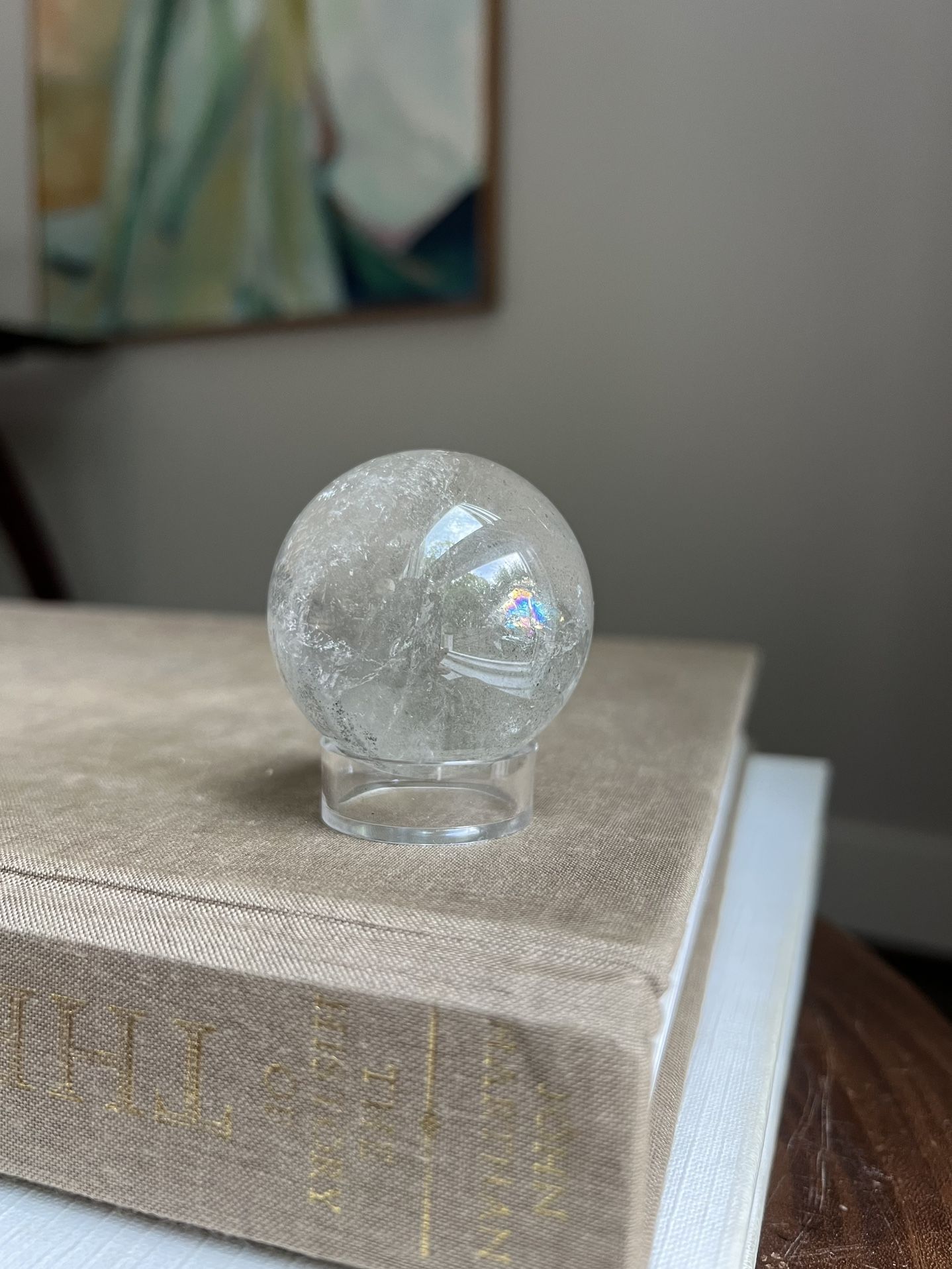 Small Clear Quartz Sphere ( D1.5” ) firm on price