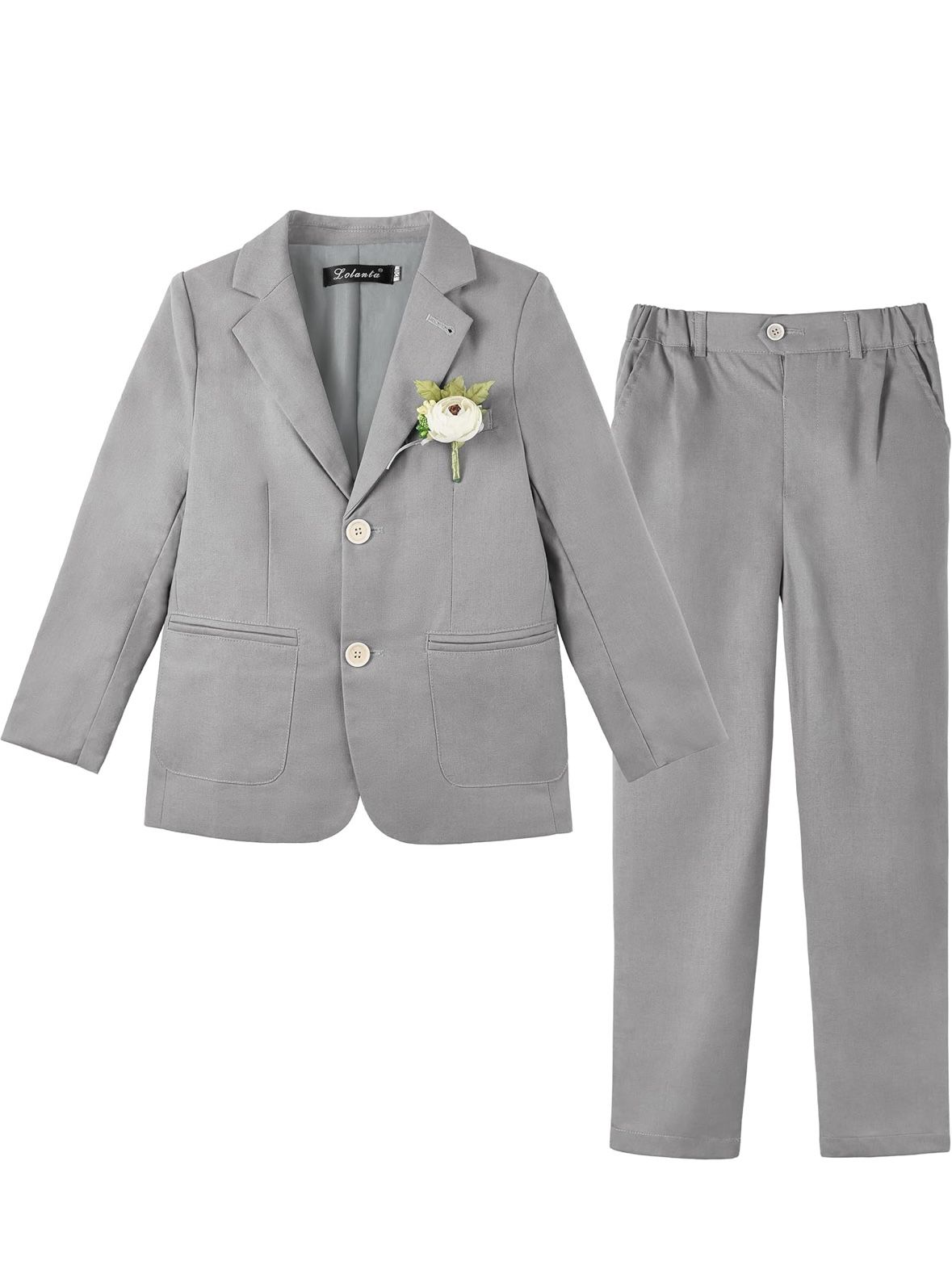 Boys Gray Suit Set