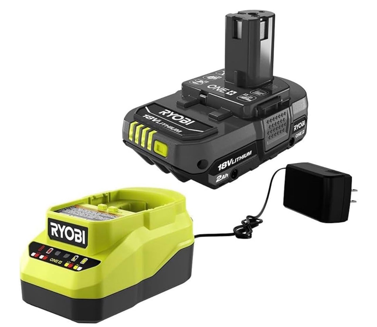 Ryobi One+ 18v Lithium Ion 2.0ah Battery and Charger