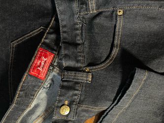 Lost baggy dark denim pants