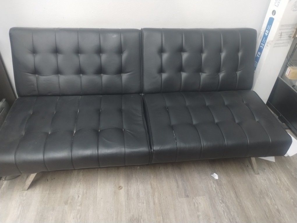 Leather Futon $200 Obo