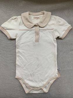 Certified Organic Cotton Bodysuit w/ Collar
