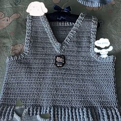 Crochet Hello Kitty Sweater Vest 