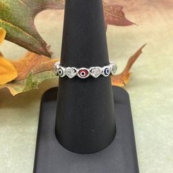 915 CZ Silver Ring